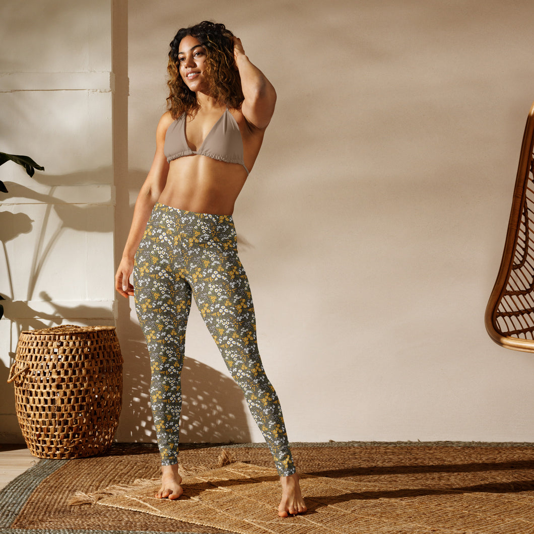 Yoga Leggings Daisy Ochre