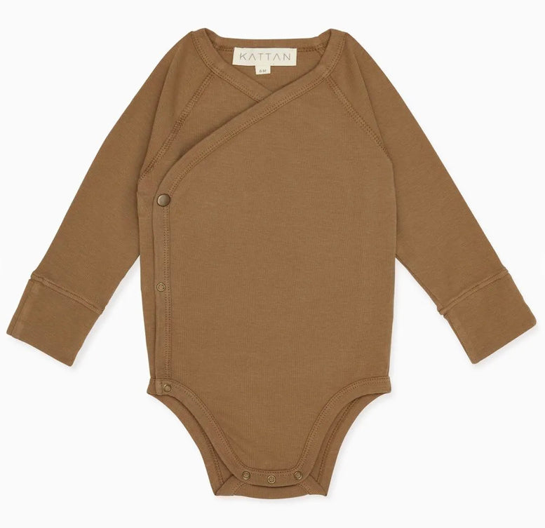 Everyday Kimono Bodysuit | Caramel (3M-24M)