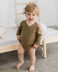 Everyday Kimono Bodysuit | Caramel (3M-24M)